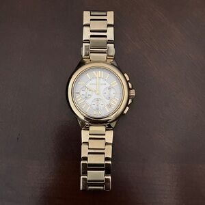 Michael Kors Gold and Silver Chronograph Watch